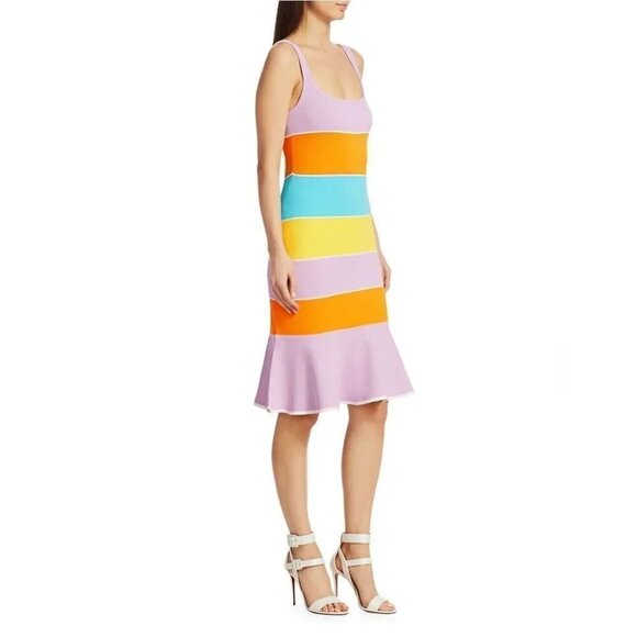 Tanya Taylor Noreen Colorblock Dress large - Picture 15 of 16